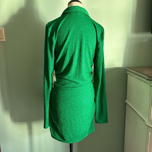 Good American Summer Green Sparkly Button-Up Size 4 (XL) - Picture 3 of 8